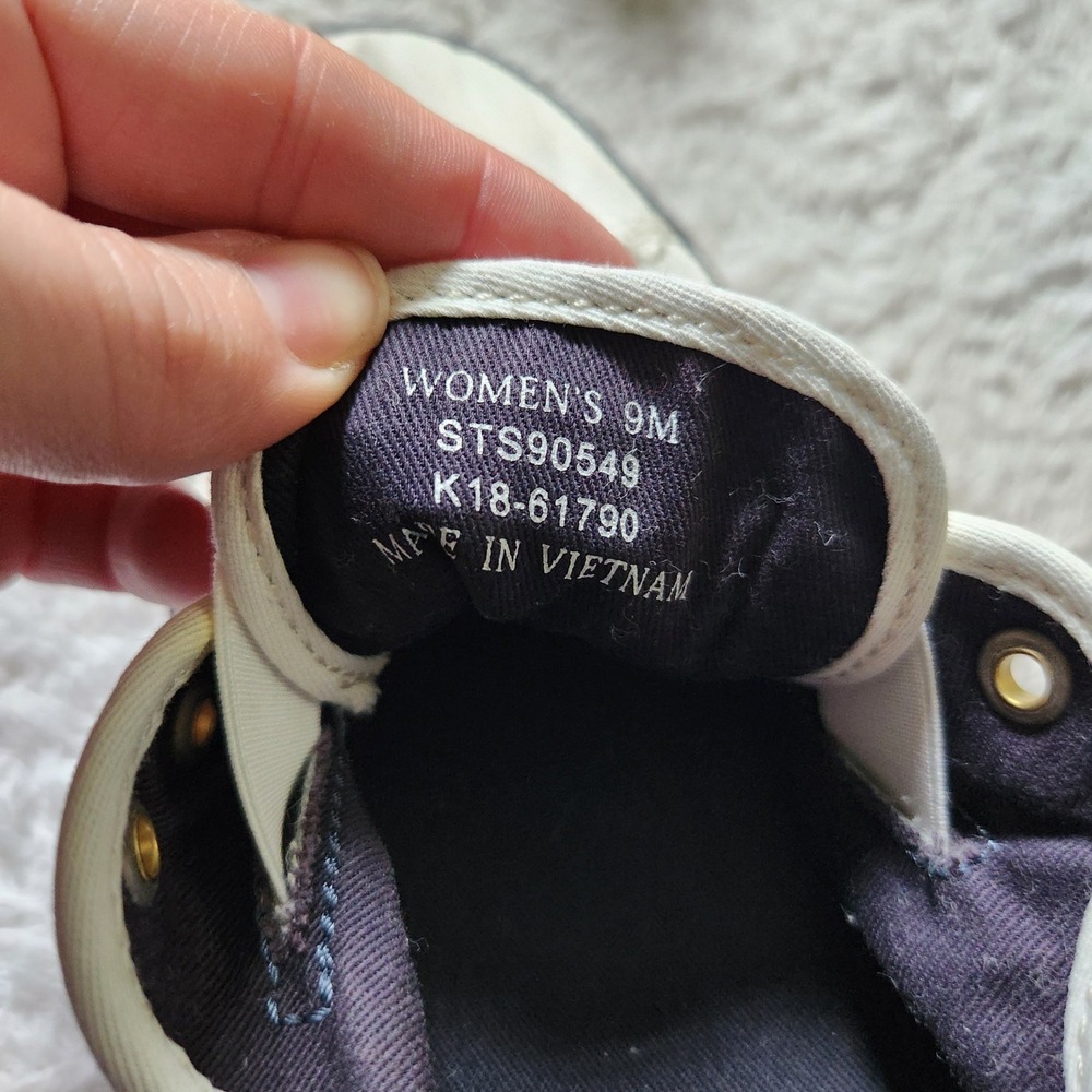 Sperry Crest Vibe White Canvas Slip On Sneakers Womens 9M - Picture 5 of 5